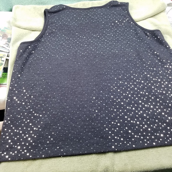 USA Slinky Brand sleeveless tank shirt shines dot - Picture 5 of 8